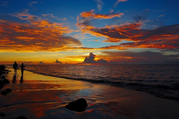 Sunset at Kuta Beach