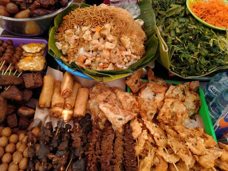 Street food choice from Yogyakarta