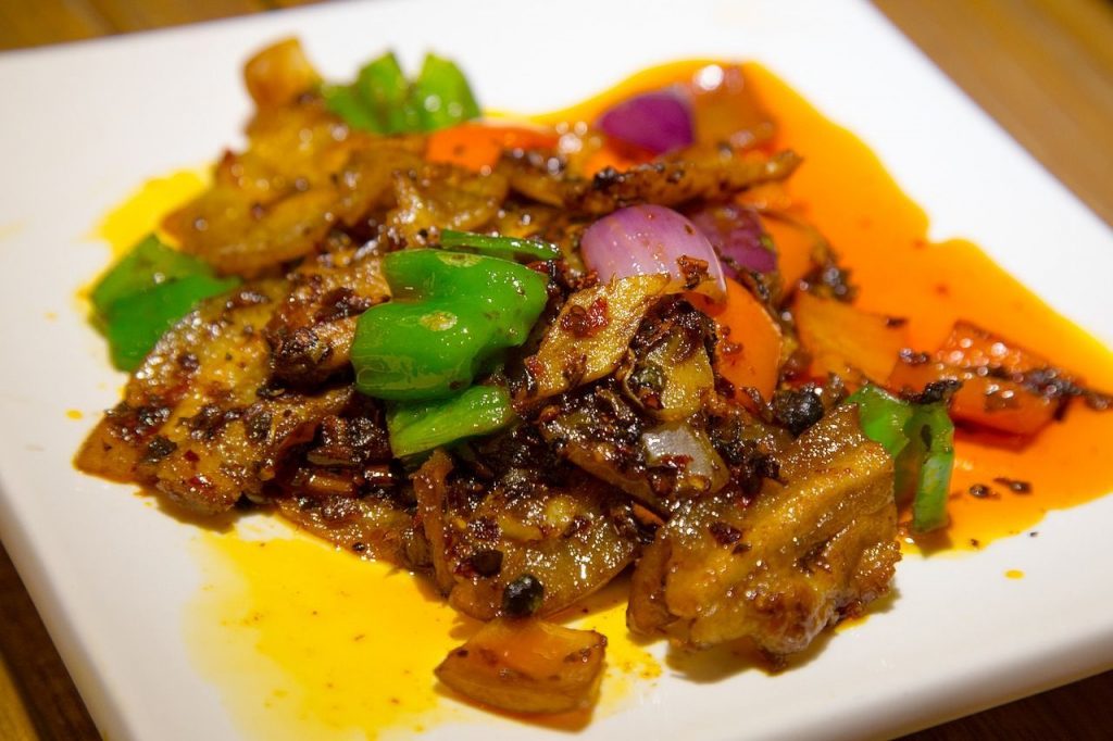 sichuan spiced food