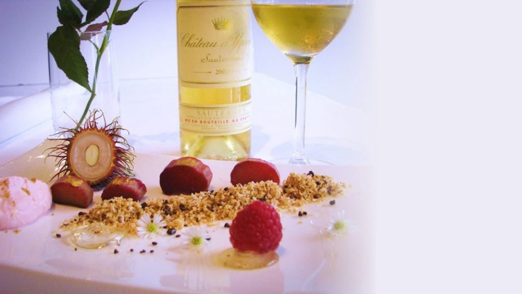 Fancy presentation of food in Indonesian Restaurant Blue Pepper Amsterdam