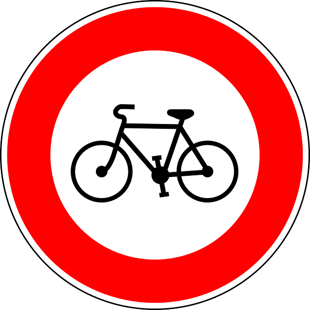 Bicycle do not allowed from this point on Amsterdam