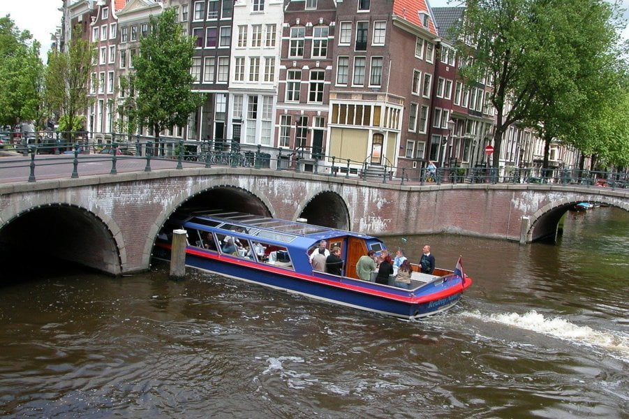 Boat canal trip amsterdam